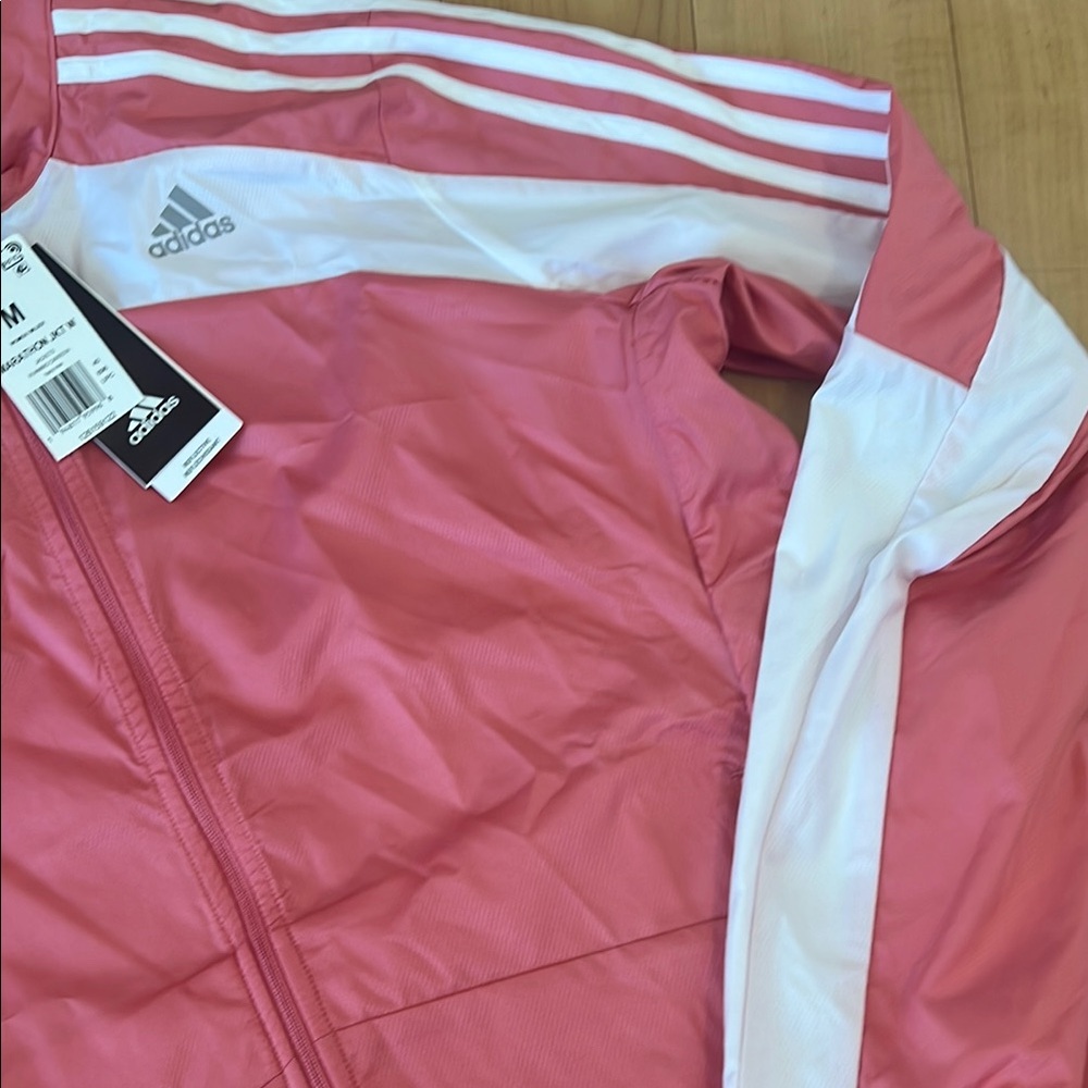 Adidas Pink Puffer with Reflective Marathon Jacket size M - Picture 8 of 15